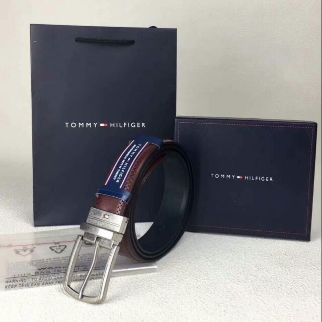 เข็มขัด-tommy-hilfiger-หนังวัวแท้-สายสองสี-หมุนหัวเข็มขัด-เปลี่ยนสายใช้ได้ทั้ง-2-ข้าง