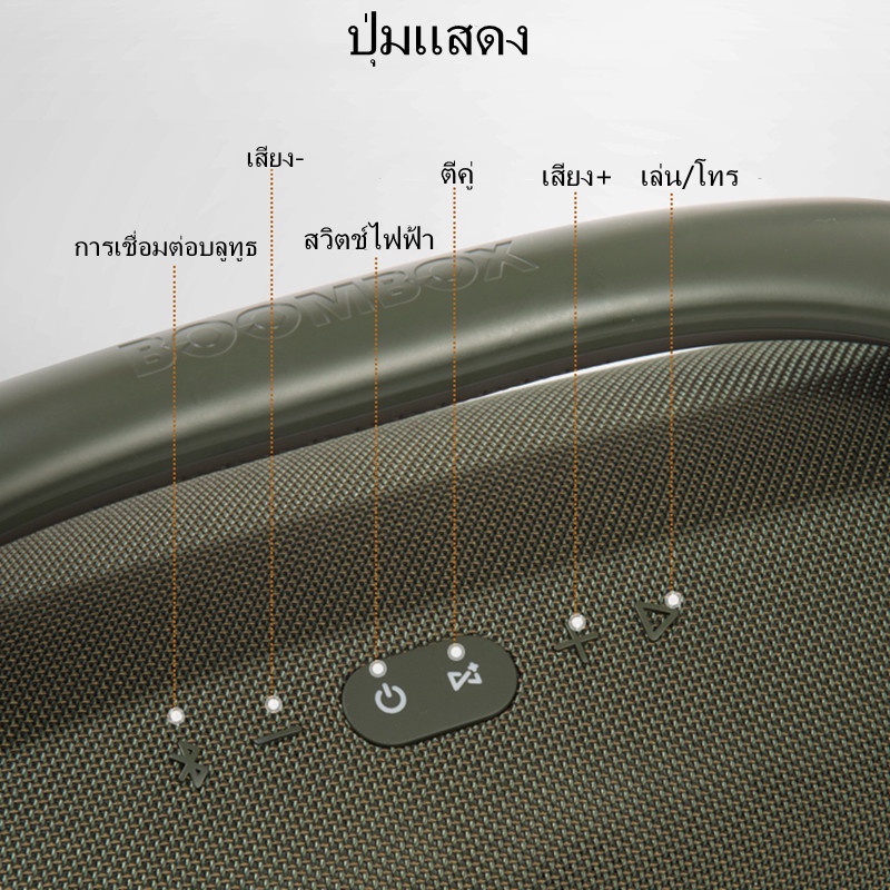 ลำโพงบลูทูธjbl-boombox-portable-bluetooth-speaker-ลำโพงกลางแจ้ง-ลำโพงไร้สายแบบพกพากันน้ำ-wireless-speaker-boomsbox
