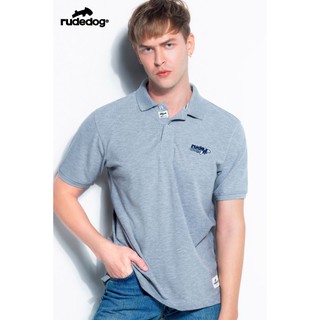 Rudedog เสื้อโปโล รุ่น Mozaic สีเทา (ราคาต่อตัว)