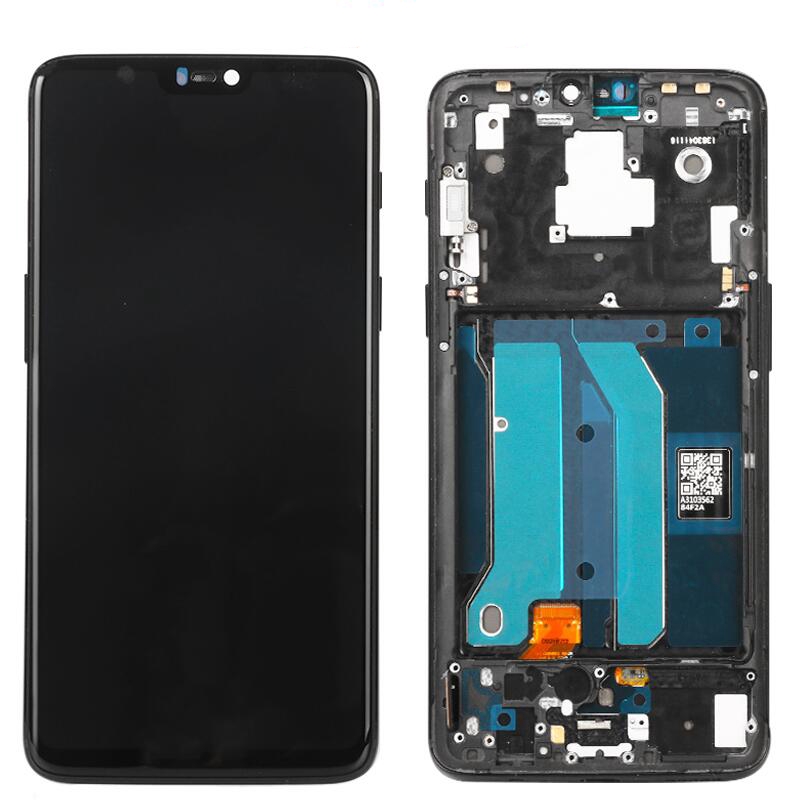 อะไหล่กรอบ 1 + 6 จอแสดงผล LCD A6000 A6003 Digitizer หน้าจอสัมผัส แผง ...