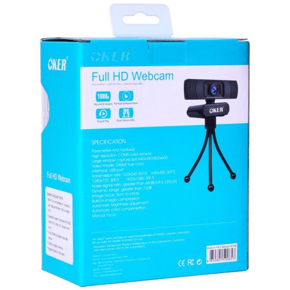 ส่งเร็ว-okerกล้อง-webcam-full-hd-1080p-oker-hd-748ไมโครโฟน-รับประกับ1ปี