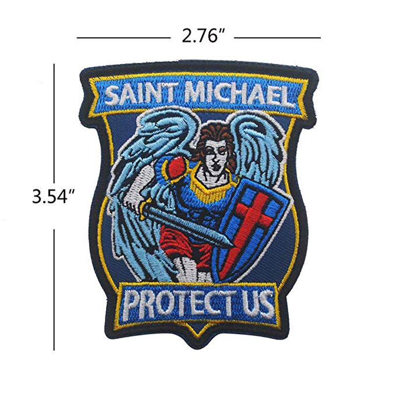 st-saint-michael-protect-us-embroidered-patch-tactical-military-army-operator-patches-with-hook-and-loop-fastener-backing