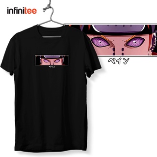 ไม่มีที่สิ้นสุด Naruto Nagato Uzumaki Pain Anime  เสื้อยืด  สำหรับผู้ชาย Women in Black Shirt Tops Top T Shirt Tee