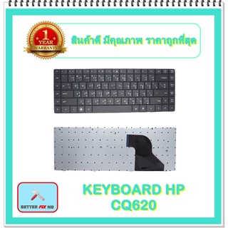 KEYBOARD NOTEBOOK HP CQ620 สำหรับ HP 620 621 Compaq 620 621 625 CQ620 CQ621 CQ625 / คีย์บอร์ดเอชพี (ไทย-อังกฤษ)