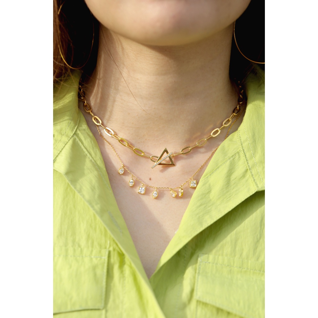 a-cemi-triangle-choker-สร้อยคอโชกเกอร์-เงินแท้-ชุบทอง-18k-โรสโกลว์