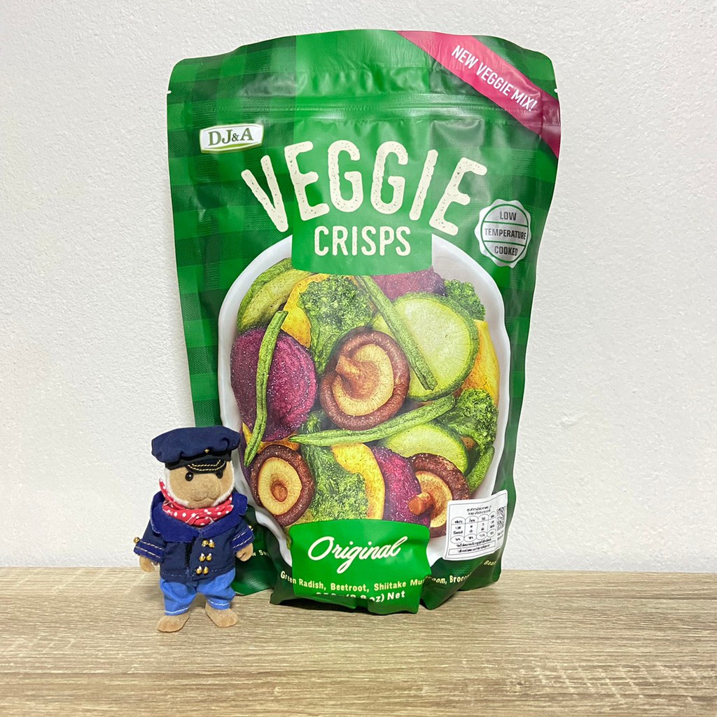 DJ&A Veggie Crisps/ Shiitake Mushroom Crisps/ Broccoli ผักอบกรอบ นำเข้า ...