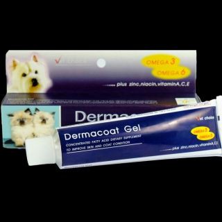 Dermacoat Gel บรรจุ 120g อาหารเสริมบำรุงขนและผิวหนัง แบบเจล สำหรับสุนัข และแมว