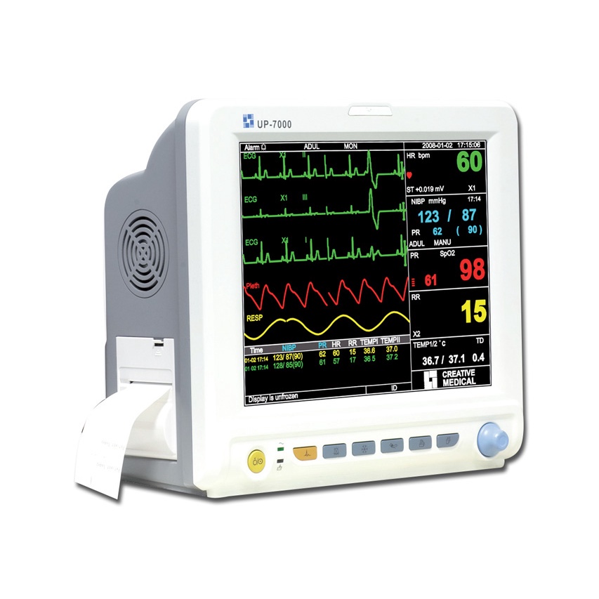 เครื่องติดตามการทำงานของหัวใจและสัญญาณชีพ-transfer-patient-monitor-รุ่น-up7000