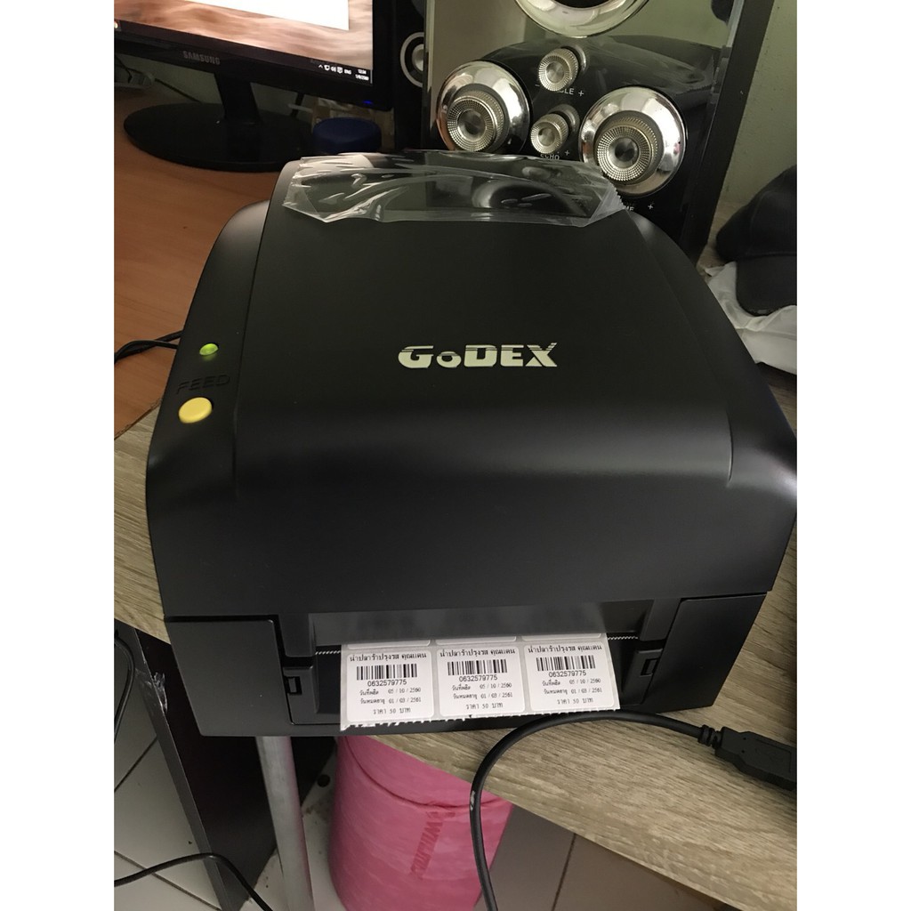 เครื่องพิมพ์บาร์โค้ด-godex-ez120-เครื่องพิมพ์สติ๊กเกอร์บาร์โค้ด