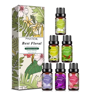 6 bottles/box PHATOIL perfume oil kits Black Orchid White Musk essential oil body oil essential oils set Fragrance Oil Set