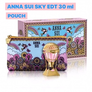 น้ำหอมGIFTSET Anna Sui SKY  EDT 30 ml + Pouch🔆ทักแชทเช็คสต๊อกก่อนนะ🫧