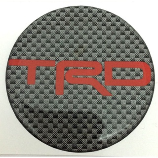 กรุณาวัดขนาดก่อนสั่งซื้อ สติกเกอร์ติดดุมล้อ Trd Racing Develpment ขนาด 50mm. 1 ชุดมี 4 ชิ้น Aegether