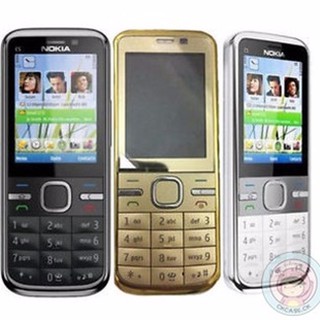 โทรศัพท์มือถือโนเกียปุ่มกด NOKIA  C5 (สีดำ) 3G/4G รุ่นใหม่2020  รองรับภาษาไทย