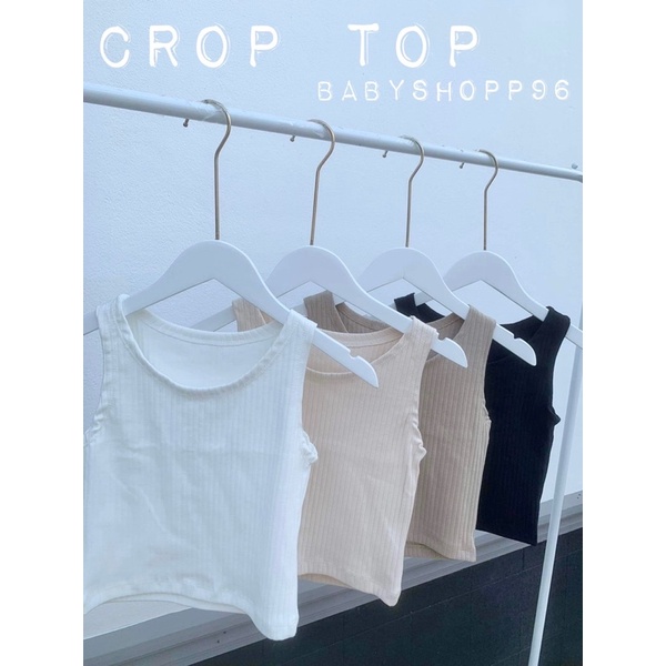 เสื้อกล้าม-crop-top-ผ้าอัดยับ-ที่กำลังมาแรงที่สุดในตอนนี้-สีน้อนเป็นสีพาสเทลน่ารักมากๆค่ะ-เป็นเสื้อฟรีไซส์อกได้ถึง-40