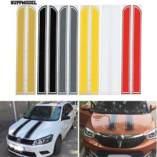 ภาพขนาดย่อของสินค้ารถยนต์แข่งรถระดมความร่วมมือ Dual Stripes Hood ด้านข้างหลังคาหางสติ๊กเกอร์ Decals Decor