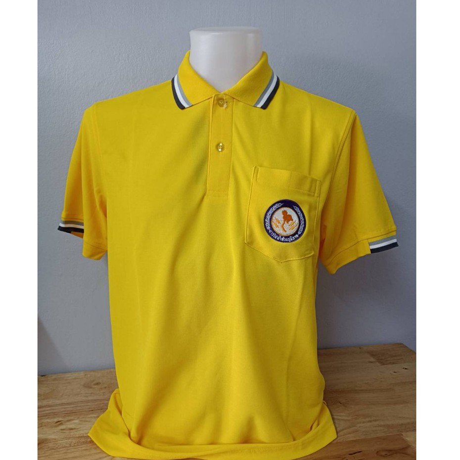 เสื้อโปโลปักการไฟฟ้า-pea-เสื้อคอปกpoligan