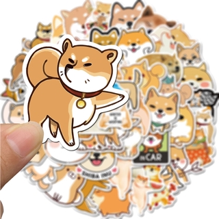 พร้อมส่ง shiba ลายการ์ตูนอะนิเมะ japan  STICKER 50แผ่น กันน้ำ สติ๊กเกอร์ ใช้ซ้ำได้ กระโปรงหลังรถ โทรศัพท์มือถือ5