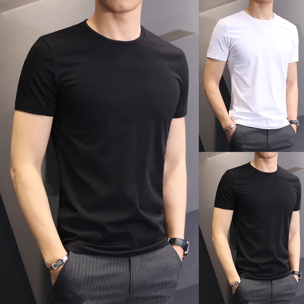 camilles-men-crew-neck-basic-plain-t-shirt-blouse-pullover-sleeve-sleeve-slim-fit-top-high-quality-mens-fashion