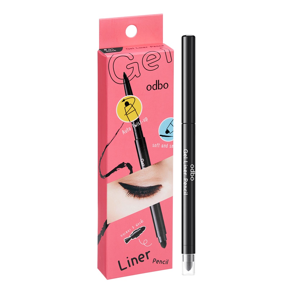 odbo-gel-liner-pencil-ดินสอเขียนขอบตาแบบออโต้พร้อมกบเหลา-od316-สามารถเขียนได้ทั้งขอบตาบนและขอบตาล่าง