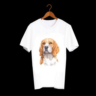 เสื้อลายหมา DBE004 beagle เสื้อยืด เสื้อยืดลายหมา เสื้อยืดสกรีนลายหมา