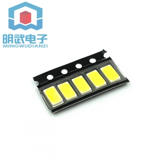 LED5730 5630 ลูกปัดโคมไฟ SMD 0.5W แหล่งกำเนิดแสงไดโอดเปล่งแสงพลังงานสูงลูกปัดแสงสีขาว 100 ชิ้น