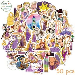 สติ๊กเกอร์ Rapunzel 182 ราพันเซล 50ชิ้น disney เจ้าหญิงดิสนีย์ เจ้าหญิง ดิสนี ซินเดอเรลล่า Frosen โฟรเซน เอลซ่า Tangled