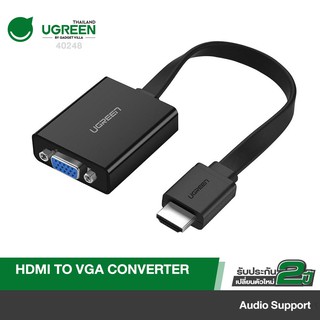 ภาพหน้าปกสินค้าUGREEN หัวปลั๊กแปลงสัญญาณ HDMI to VGA มี Audio และ Micro USB เพื่อเพิ่มกระแสไฟ / HDMI to VGA Converter cable power รุ่น 40248 ที่เกี่ยวข้อง