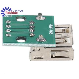 [ IN STOCK / COD ] 10 ชิ้น Type A Female USB to DIP 2.54 มม. PCB บอร์ดอะแดปเตอร์เชื่อมต่อ