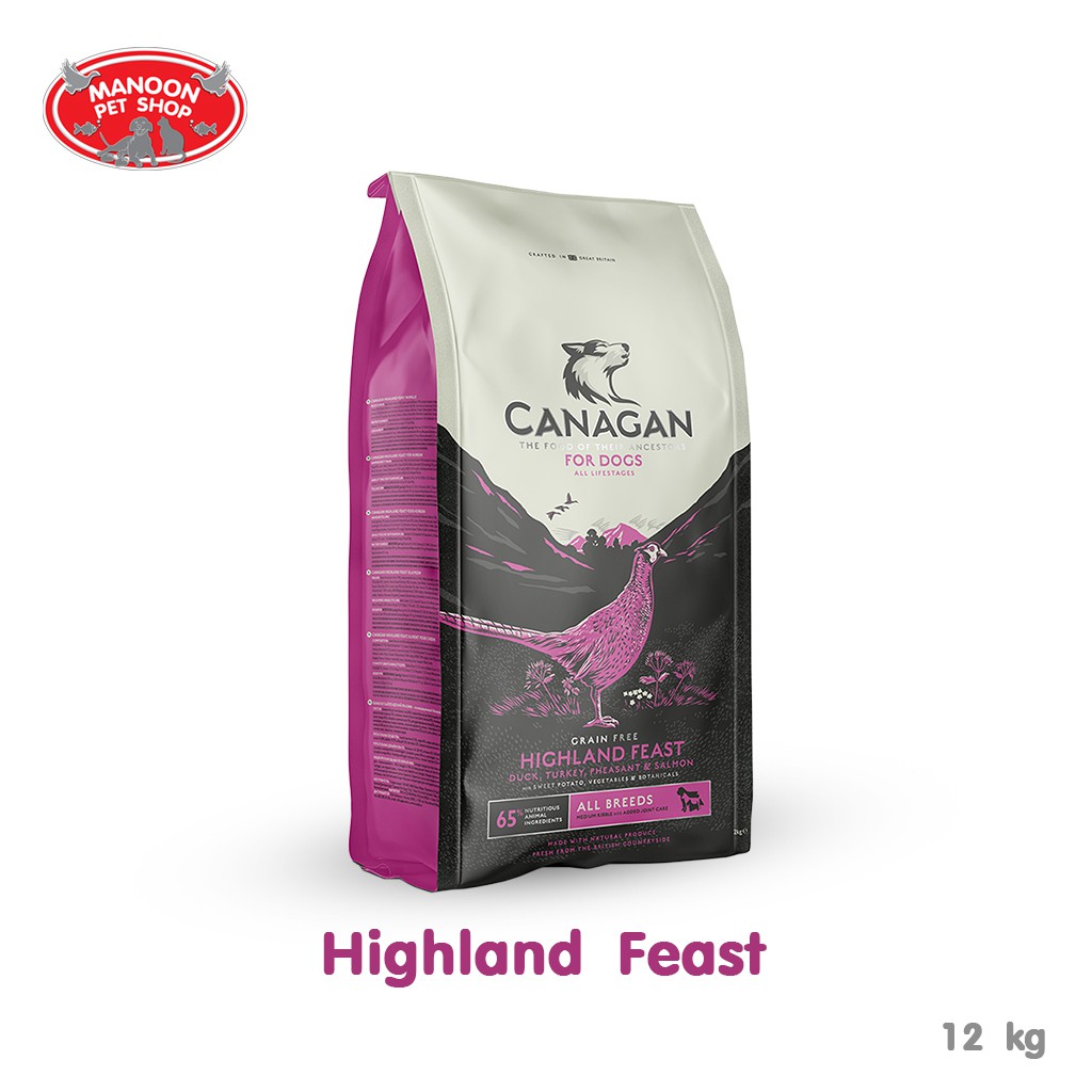 [MANOON] CANAGAN Dog Food Grainfree Highland Feast คานาแกน ไฮแลนด์