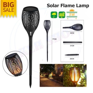 ปักดินโซล่าเซลล์ LED ไฟเปลว Solar Flame Lamp