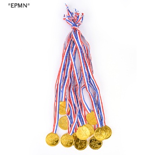 Epmn เหรียญรางวัลกีฬา พลาสติก สีทอง สําหรับเด็ก 12 ชิ้น
