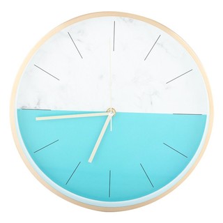 นาฬิกา นาฬิกาแขวน HOME LIVING STYLE HAFU 12 นิ้ว สีฟ้า ของตกแต่งบ้าน เฟอร์นิเจอร์ ของแต่งบ้าน WALL CLOCK HAFU 12 INCHES