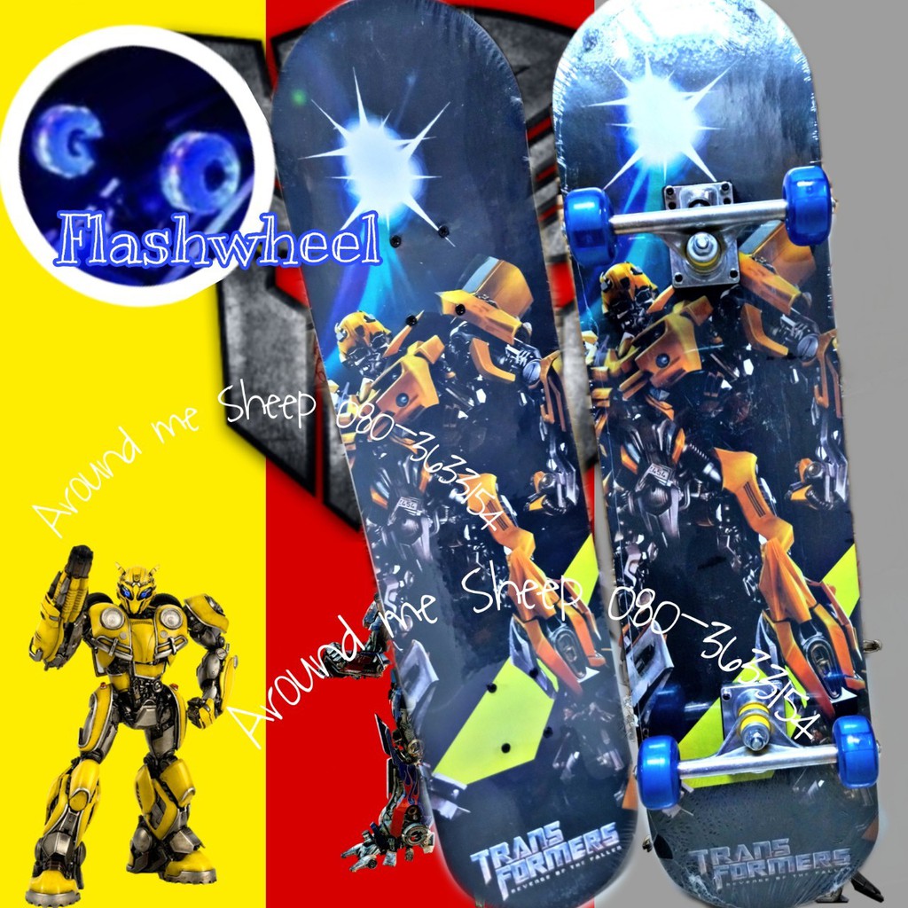 มีสินค้าพร้อมส่ง-ล้อไฟ-ล้อpvc-skateboard-สเก็ตบอร์ด-สำหรับเด็กวัยรุ่น-80cm-flashwheel-มีให้เลือกหลายลาย
