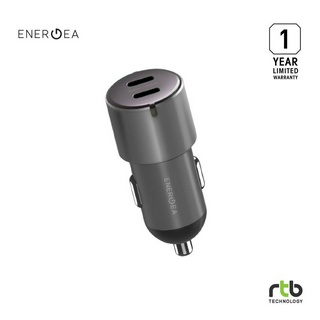 Energea หัวชาร์จในรถยนต์ Dual USB-C Port PD 30W/PPS 33W รุ่น AluDrive D60 – Gunmetal