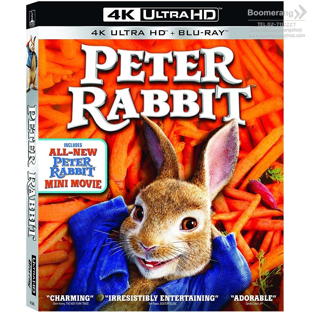 Peter Rabbit/ปีเตอร์ แรบบิท (4K Ultra HD + Blu-ray) (มีเสียงไทย ซับไทย ...