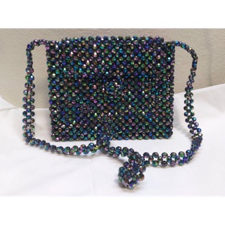 - Thip beaded bag - กระเป๋าลูกปัดสีดำ