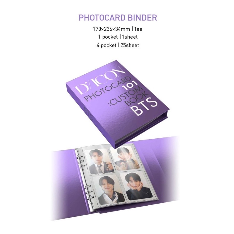 พร้อมส่ง-dicon-bts-photocard-101-custom-book-behind-bts-since-2018