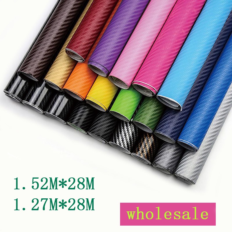 1.47*28M 3D Carbon Fiber Vinyl Car Wrap Sheet Roll Film Car stickers ...