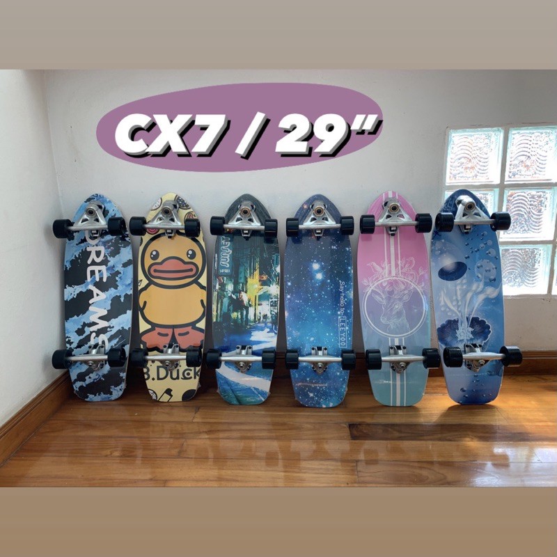 ภาพสินค้าSALE โล๊ะล้างสต้อก Surfskate พร้อมส่ง cx4 cx7, 29" 29.5" 32" เซิฟสเก็ต เซิร์ฟสเก็ต surf skate surfboard จากร้าน good.stuff.here บน Shopee ภาพที่ 2