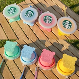 [พร้อมส่ง] Foldable Silicone Cup แก้วซิลิโคนน้องหมีของแท้