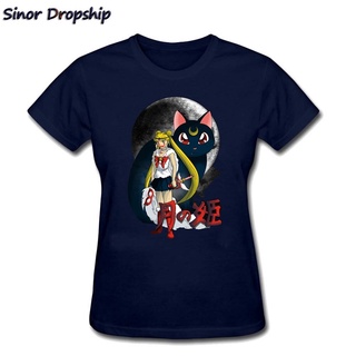 T-shirt  เสื้อยืด พิมพ์ลาย Mononoke สไตล์เจ้าหญิง สีดํา สําหรับผู้หญิงS-5XL