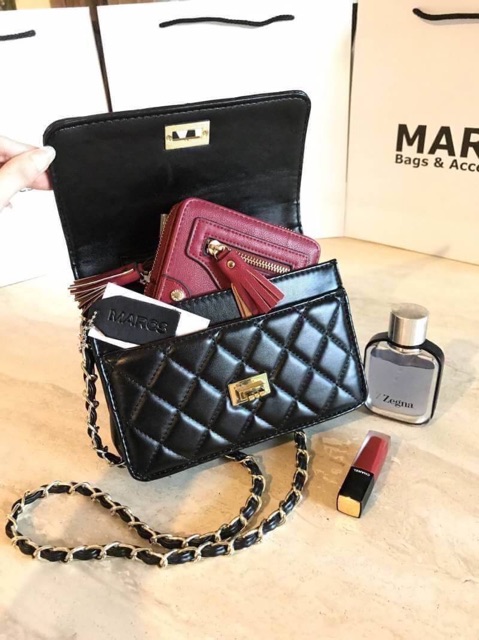 ของแท้-marcs-mini-turn-lock-shoulder-bag-กระเป๋าสะพายมินิ