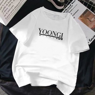 เสื้อยืดโอเวอร์ไซซ์ พิมพ์ลาย BTS YoongiS-5XL