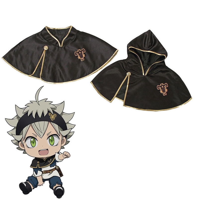 ผู้ชาย-asta-cloak-black-clover-ชุด-black-bull-short-cape-คอสเพลย์แต่งกาย