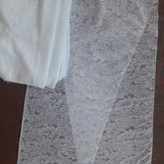 ผ้าสไบสีขาว 39x200 cm
