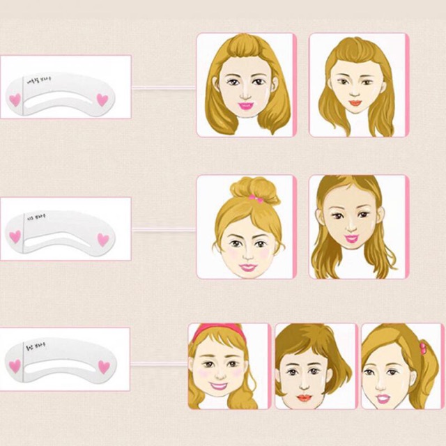 แม่พิมพ์สำหรับเขียนคิ้ว-บลอคคิ้ว-แม่พิมพ์คิ้ว-eyebrow-stencil-เขียนคิ้ว