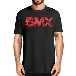 คอลูกเรือเสื้อยืด พิมพ์ลาย Bmx เหมาะกับขี่จักรยาน สําหรับผู้ชายS-5XL