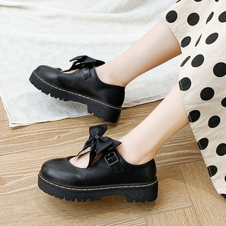 น้องสาวของรองเท้าหนังเล็กนุ่มนักเรียนหญิงเกาหลีป่าอังกฤษสไตล์น่ารักสไตล์ญี่ปุ่นวิทยาเขต JK รองเท้าโลลิต้า
