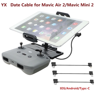 สายเคเบิลข้อมูล IOS Android Type-C สําหรับ DJI Mavic mini 2 DJI Air 3 Mavic Air 2 FPV Mavic 3 Osmo pocket 2 DJI Mavic mini 2