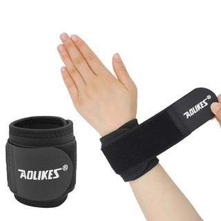 Superhomeshop สายรัดข้อมือ ผ้ารัดข้อมือ สำหรับออกกำลังกายยกน้ำหนักช่วยลดอาการบาดเจ็บ Wrist Support (1ข้าง) รุ่น AOLIKES